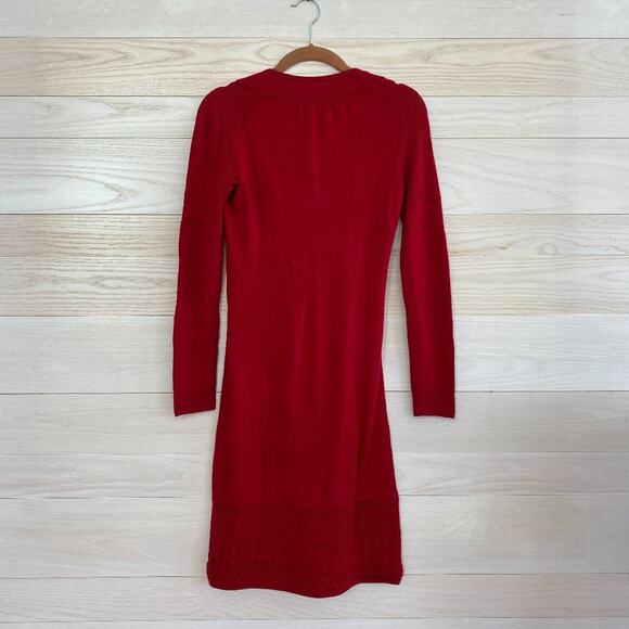 Catherine Malandrino Poppy Red Knit Dress - Picture 2 of 5